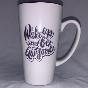 White and Purple Inspirational Mug